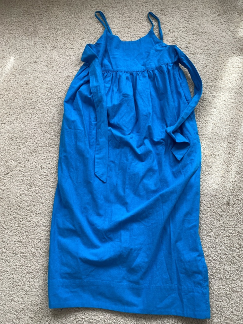 Free people blue straps midi dress S
